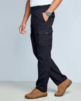 Image of Cotton Traders Mens Wanderer Trousers in Blue