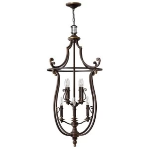 Image of 8 Light Ceiling Pendant Olde Bronze, E14