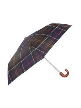 Image of Barbour Tartan Print Umbrella - Green