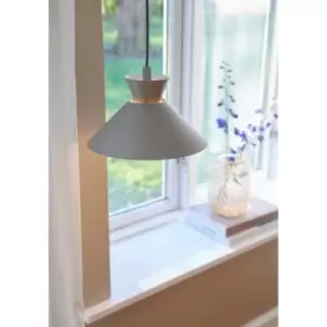 Image of Dial Dome Pendant Ceiling Light Grey E27