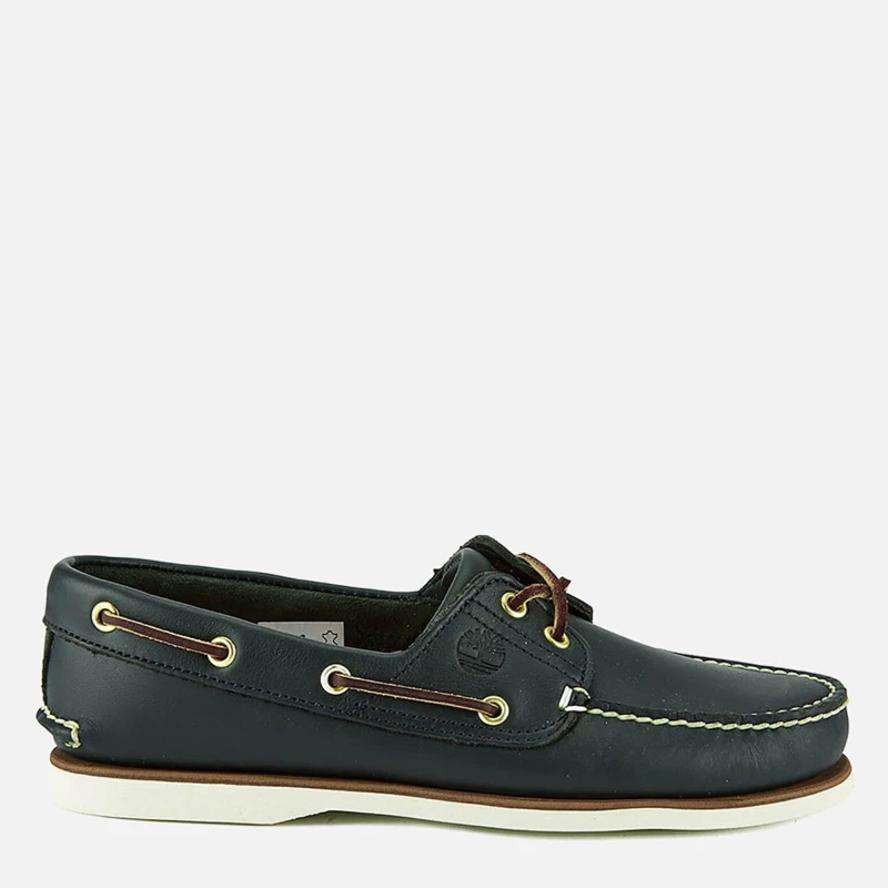 Image of Timberland Mens Classic Blue Boat Shoes Navy male 11 (45.5)