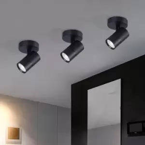 Image of 1 Light GU10 Round Spotlight Black