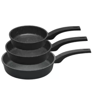 Image of Prestige, Stone Quartz Fry Pan Set, 3 Piece, Cream Speckle