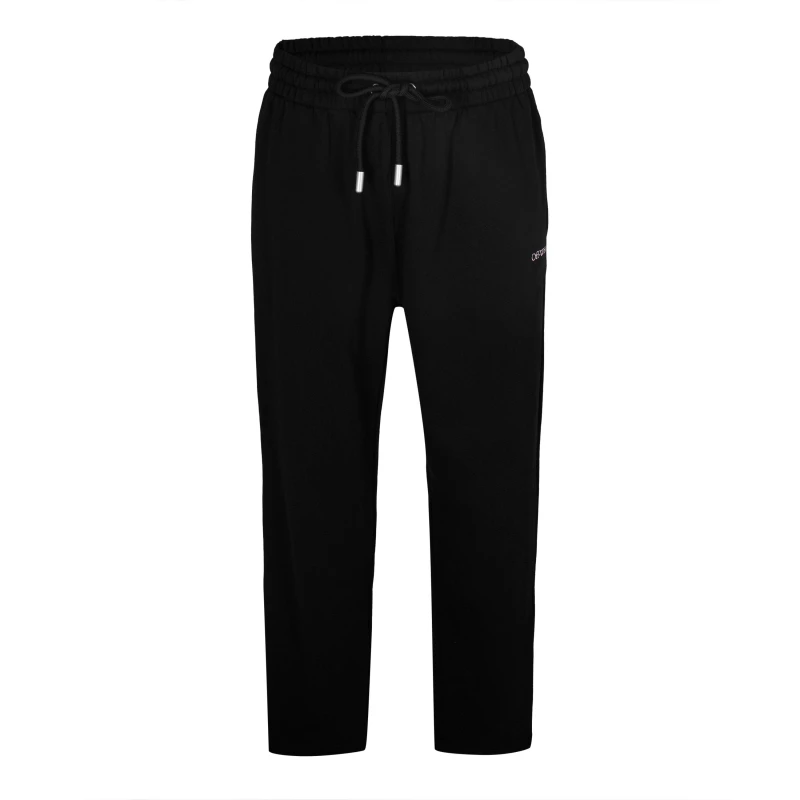 Image of Off White Mens Closed Hem Fleece Joggers Black/Pink male S