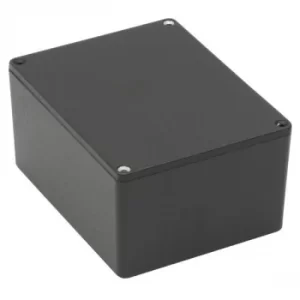 Image of Hammond 1590PPBK Diecast Box with PCB Guides 121 x 95 x 61 Black