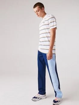 Image of Lacoste Stripe Polo - White/Stripe