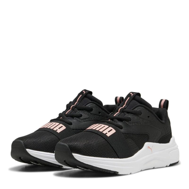 Image of Puma Womens Wired Low Top Runners Black/Pink female 4 (37)