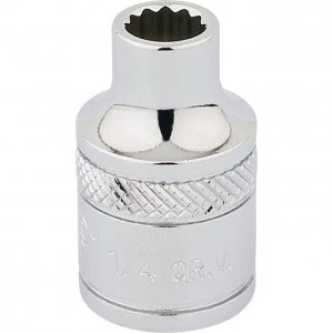 Image of Draper 3/8" Drive Polished Finish Hi Torq Bi Hexagon Socket Imperial 1/4" 1/4"