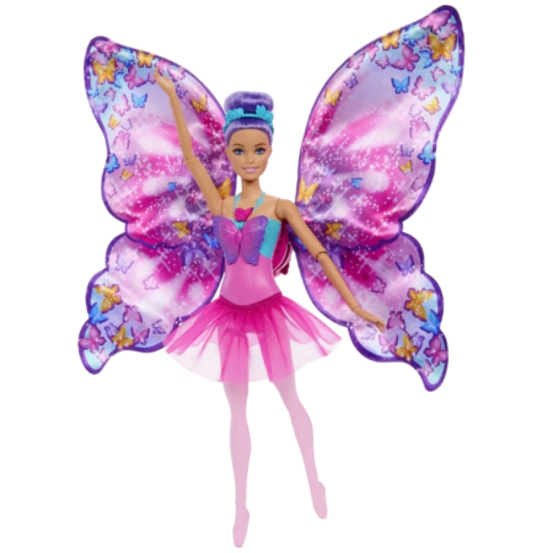 Image of Barbie Dance and Flutter Doll with 2-in-1 Transformation