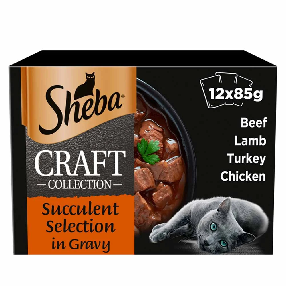Image of Sheba Craft Succulent Cat Food 12 x 85g