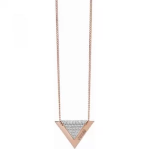 Image of Ladies Guess Rose Gold Plated Revers Necklace