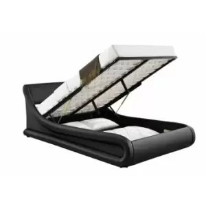Image of Galaxy Black King Ottoman Bed