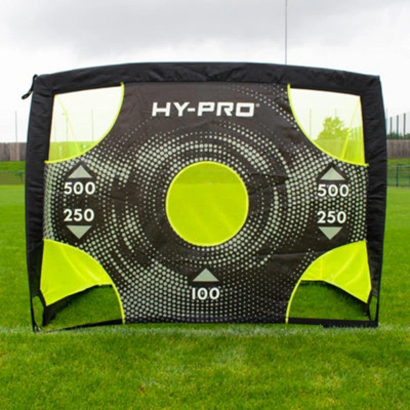 Image of Hy-Pro 4ft X 3ft 2-In-1 Target Pop Up Flexi Football Goal, Portable Football Goal With Carry Bag For Indoor Outdoor Kids Adults