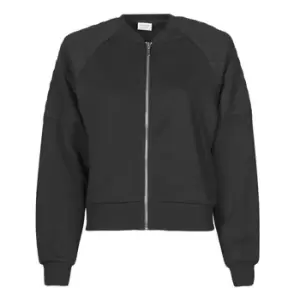 Image of JDY JDYNAPA L/S RAGLAN BOMBER JRS womens Sweatshirt in Black - Sizes S,M,L,XS