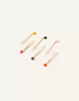 Image of Accessorize Womens Ball Hair Grips 6 Pack