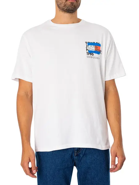 Image of Back NY Graffiti Flag T-Shirt