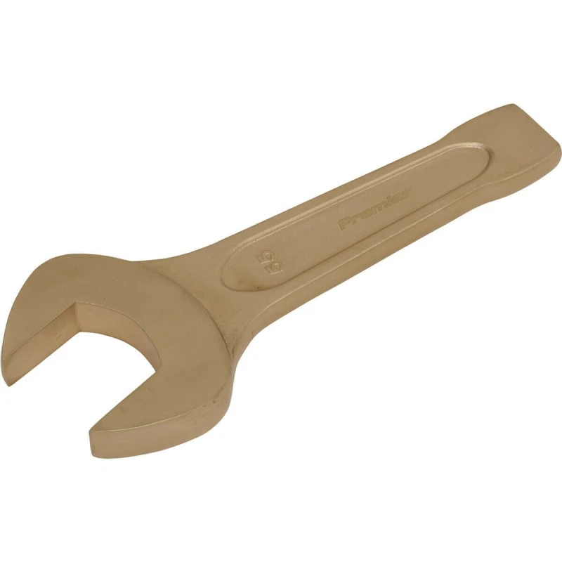 Image of Loops 55mm Open-End Slogging Spanner - Non-Sparking - Short Profile Striking End Multi