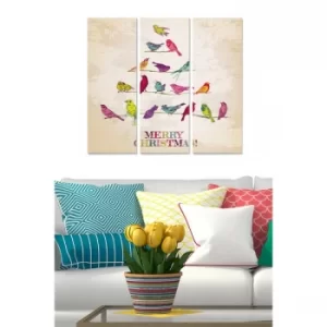 Image of MDF1272063 Multicolor Decorative MDF Painting (3 Pieces)