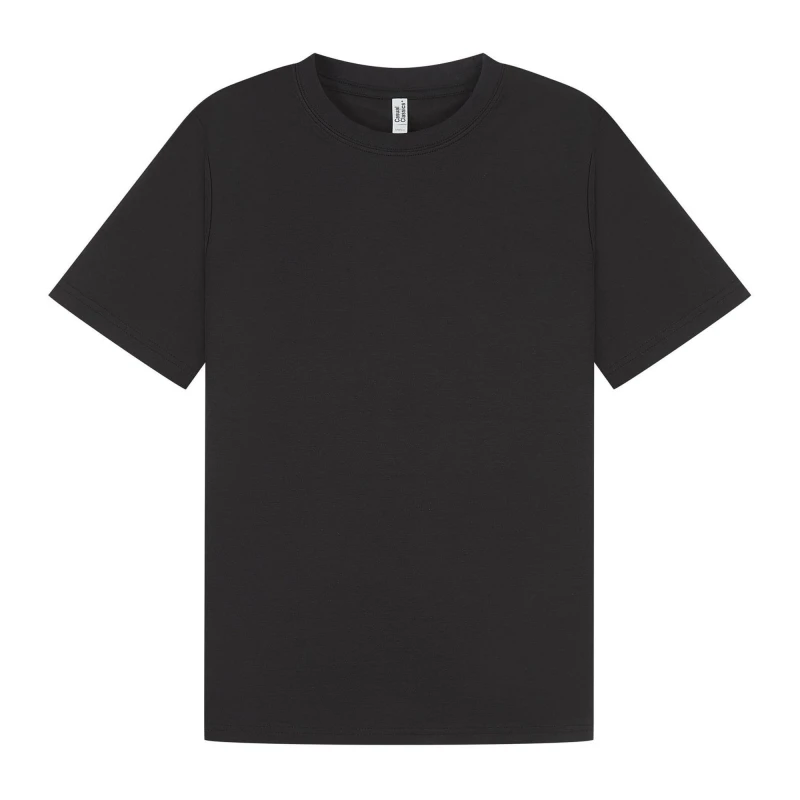 Image of Casual Classics Mens Interlock Slim T-Shirt in Black Size: XS Black Male XS