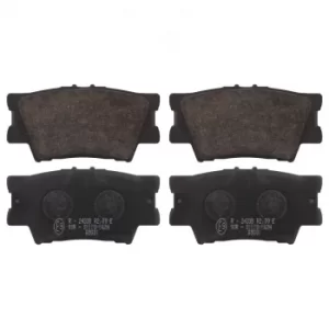 Image of Brake Pad set ADT342168 by Blue Print Rear Axle