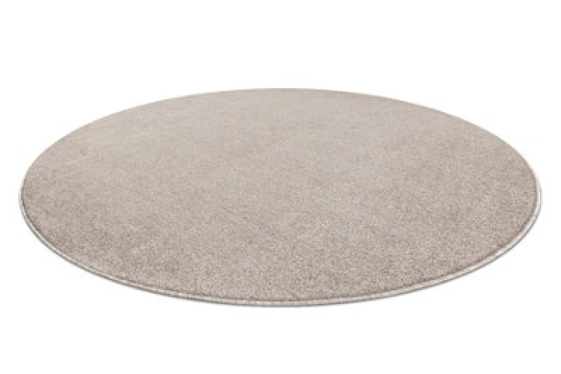 Image of RugsX Eton Plus Circle Carpet Beige, One-Color, Uniform, Plain Circle 133 Cm