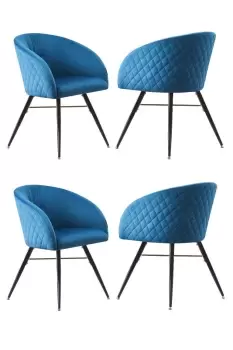 Image of Vittorio' LUX Dining Chairs Set of 4