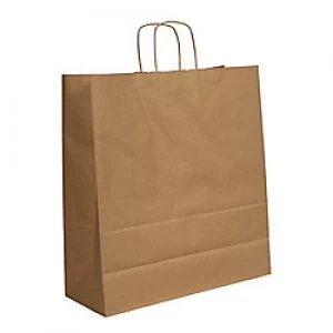 Image of Purely Packaging Vita Twist Handle Paper Bag 350 (W) x 440 (H) x 180 (D) mm Brown Pack of 150