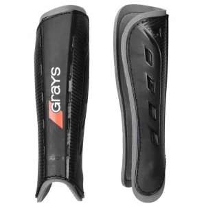 Image of Grays G600 Shin Pads - Black/Silver