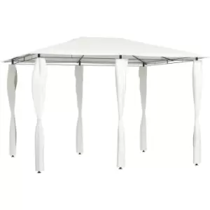 Image of Vidaxl - Gazebo with Post Covers 3x4x2.6 m Cream 160 g/m² Cream