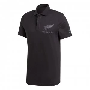 Image of adidas All Blacks Support Polo Shirt Mens - Black