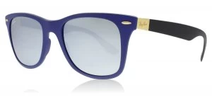Image of Ray-Ban Liteforce Sunglasses Matte Blue 624830 52mm
