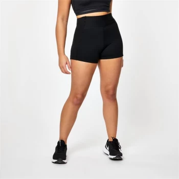 Image of USA Pro X Courtney Black 3" Logo Shorts - Black Logo