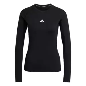 Image of adidas Techfit Long-Sleeve Top Training Long-Sleeve Top W - Black