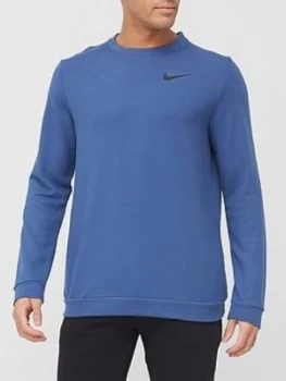 Image of Nike Training Dry Crew Sweat - Navy