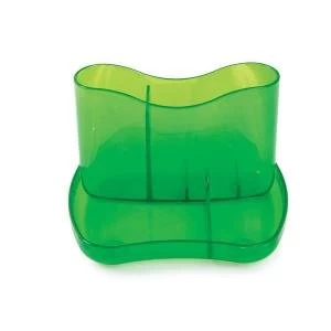 Image of Desk Organiser 4 Compartments 93mm High Ice Green CP083YTTGN