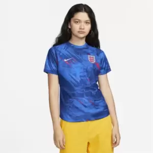 Image of Nike England Pre Match T-Shirt Womens - Blue