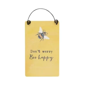 Image of Don't Worry Bee Happy Mini Sign
