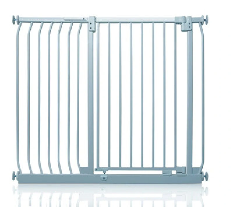 Image of Safetots Extra Tall Elite Safety Gate, 116Cm - 125Cm, Matt Grey, Extra Tall 96.8Cm In Height, Pressure Fit Stair Gate