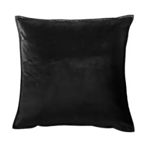 Image of Gallery Direct Meto Velvet Oxford Black Cushion Outlet