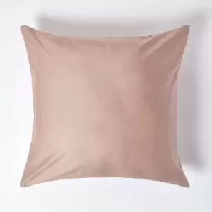 Image of Mink Continental Egyptian Cotton Pillowcase 1000 Thread Count, 60 x 60cm - Mink - Mink - Homescapes