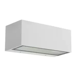 Image of Leds-C4 Nemesis Aluminium - 1 Light Outdoor Wall Light White IP54, E27