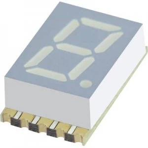 Image of Seven segment display Yellow 7.62mm 1.95 V No. of digits 1