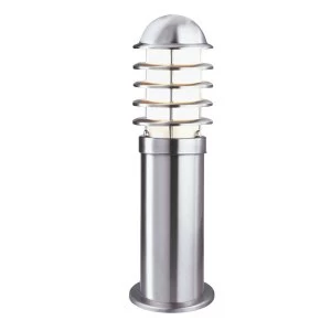 Image of 1 Light Outdoor Bollard Light Stainless Steel IP44, E27