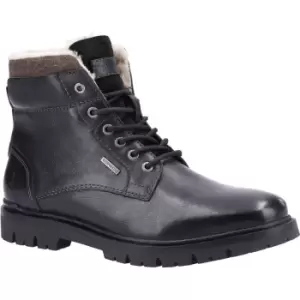 Image of Hush Puppies Mens Patrick Leather Lace Up Ankle Boots UK Size 6 (EU 40)