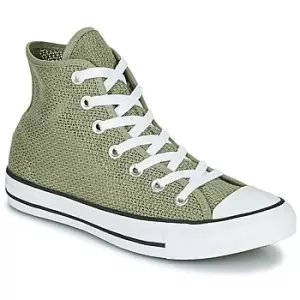 Image of Converse CHUCK TAYLOR ALL STAR BREATHABLE HI womens Shoes (High-top Trainers) in Green,4,5,2.5