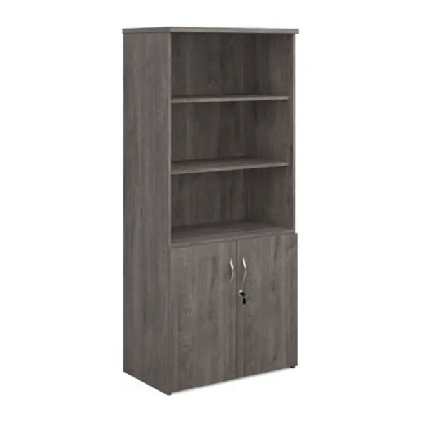 Image of Universal Universal combination unit with open top 1790mm high with 4 shelves - grey oak R1790OPGO