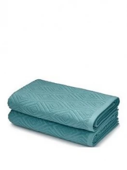 Image of Catherine Lansfield Diamond Sculptured Bath Towels