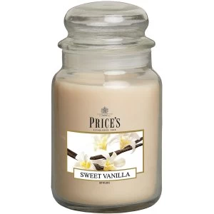 Image of Prices Candles Sweet Vanilla Scented Jar Candle
