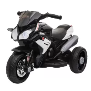 Image of Homcom Kids Ride On Motorcycle with 3 Wheels 6V, black
