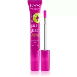 Image of NYX Professional Makeup This Is Juice Gloss Hydrating Lip Gloss Shade 03 - Strawberry Flex 10 ml